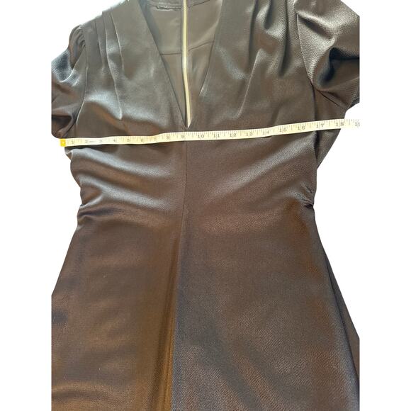 A.L.C. Garrison Satin Dress Black Size 8 - Picture 5 of 7